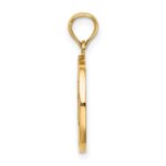14K Enameled HAPPY HOLIDAYS with Holly Round Disc Charm - Image 2