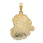 14K Enameled Santa Face Charm - Image 4