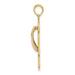 14K Enameled Palm Tree Flip-Flop Charm - Image 2
