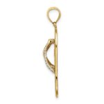 14K Multi Color Enamel Flower Flip-Flop Charm - Image 2