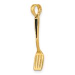 14K 3-D Black Enameled Spatula Charm - Image 5