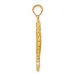 14K 3-D Yellow Enameled Seahorse Charm - Image 2