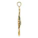 14K Blue Enameled Large Angelfish Charm - Image 2