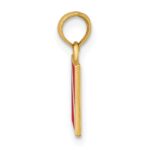 14K Dive Flag with Red and White Enamel Charm - Image 2
