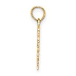 14K Heart with Lace Border Charm - Image 2