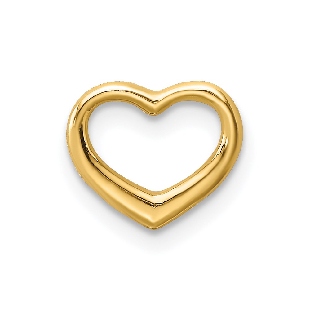 K7108.jpg 14K Polished Mini Floating Heart Slide - Image 1