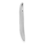 14K White Gold Large Floating Heart Chain Slide - Image 2