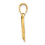 14K Polished Teardrop Heart Charm - Image 2