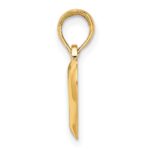 14K Polished Teardrop Heart Charm - Image 2