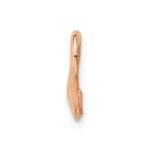 14K Rose Polished Floating Heart Chain Slide - Image 2