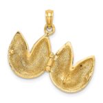 14K 3-D Opens Fortune Cookie Charm - Image 4