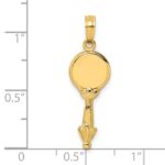 14K 3-D Hand Mirror Charm - Image 3