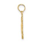 14K Polished Rose Charm - Image 2