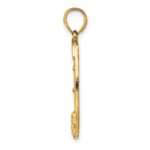 14K Dollar Sign In Horseshoe Charm - Image 2