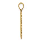 14K Queen of Hearts Playing Card Charm - Image 2