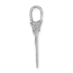 14K White Gold 3-D Arrowhead Charm - Image 2