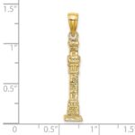 14K 3-D Pilgrim Memorial Monument Charm - Image 3