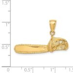 14K 3-D Large Chain Saw Charm - Image 3