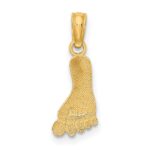 14K Polished Foot Charm - Image 4