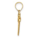 14K 3-D Saw Charm - Image 2