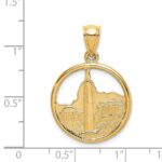 14K Washington D.C. Skyline Circle Charm - Image 3