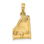 14K 3-D Grand Piano Top Opens Charm - Image 4