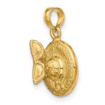 14K 3-D Sunhat with Sunglasses Charm - Image 5