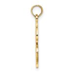 14K Textured Dollar Sign Charm - Image 2