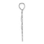14K White Gold 4-Leaf Clover Charm - Image 2