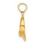 14K 3-D Polished BEACH BUM Sun Visor Charm - Image 2