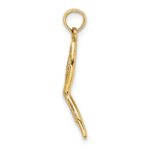 14K 3-D Beveled Masquerade Mask Charm - Image 2