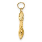 14K 3-D Cowboy Boot Charm - Image 2