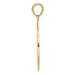 14K Tribal Star In Round Frame Charm - Image 2