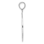 14K White Gold Tribal Star In Round Frame Charm - Image 2