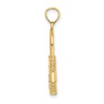 14K 3-D Padlock with Key Hole Charm - Image 2