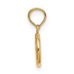 14K 3-D Peace Symbol Charm - Image 2