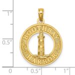 14K BOOTHBAY HARBOR Lighthouse Charm - Image 3