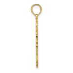 14K Flat and Textured Lighthouse Charm - Image 2