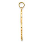 14K 2-D Textured Double Palm Trees Charm - Image 2