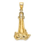 14K Lighthouse with Waves Charm - Image 4