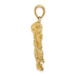 14K Textured Large Octopus Charm - Image 2