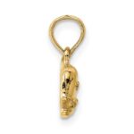 14K 2-D Textured Sperm Whale Charm - Image 2