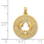 14K OCEAN CITY NJ with Dolphins Charm - Image 3