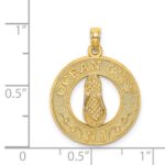 14K OCEAN CITY NJ with Flip Flop Charm - Image 3