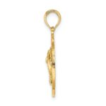 14K SANIBEL with Dolphins Circle Charm - Image 2