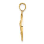 14K FLORIDA with Double Palm Tree Circle Charm - Image 2