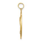 14K MYRTLE BEACH with Palm Tree Circle Charm - Image 2