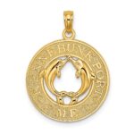 14K KENNEBUNKPORT ME Dolphins Charm