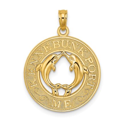 14K KENNEBUNKPORT ME Dolphins Charm