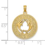 14K KENNEBUNKPORT ME Dolphins Charm - Image 3